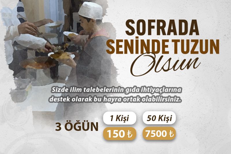 Talebe Yemek (50 Kişi)