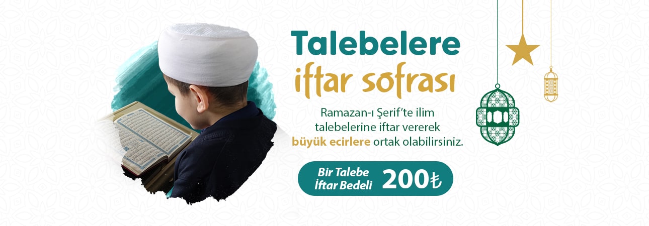 Talebelere iftar sofrası